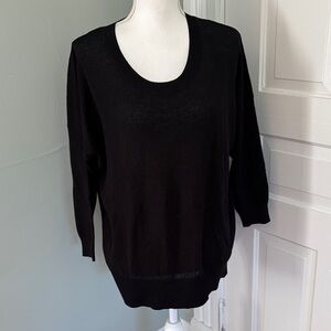 NWT Madewell Classic Black Women's Sweater Lightweight size medium